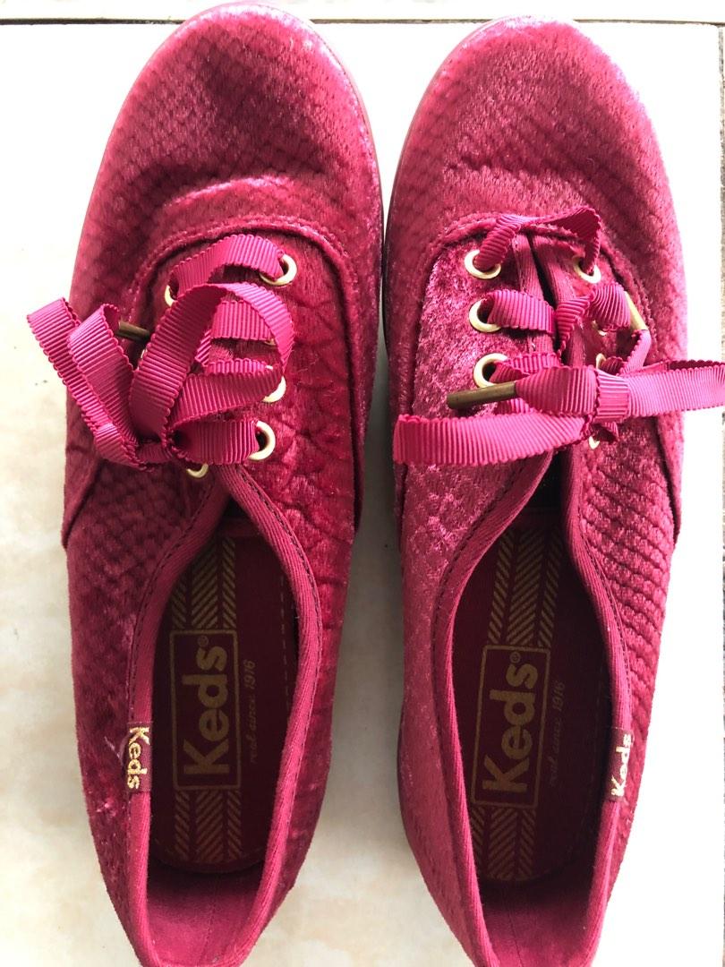 Keds store velvet sneakers