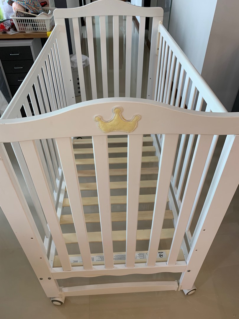 Preowned baby cot, Babies & Kids, Baby Nursery & Kids Furniture, Cots & Cribs on Carousell