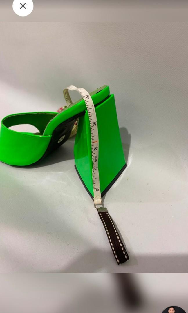block heels green