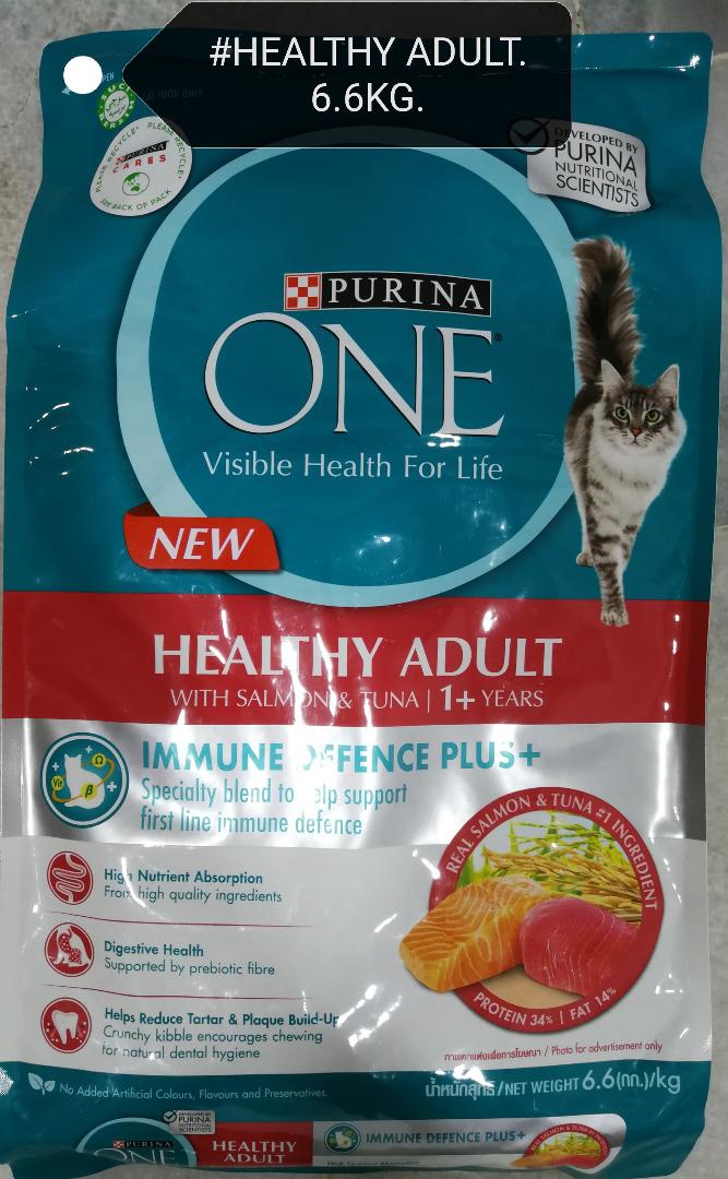 Purina One Healthy Adult Salmon and Tuna Cat Food Makanan Kucing