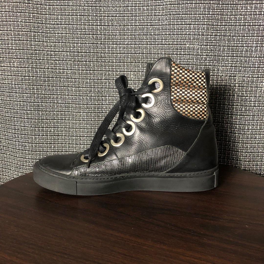 RAF SIMONS X STERLING RUBY High Top Sneaker, Luxury  display picture 1
