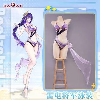 Raiden Shogun Swimsuit Cosplays Genshin Impact