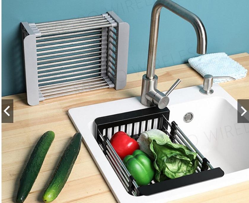 Retractable Drainer Rack Folding Expandable Kitchen Drain Rack ...