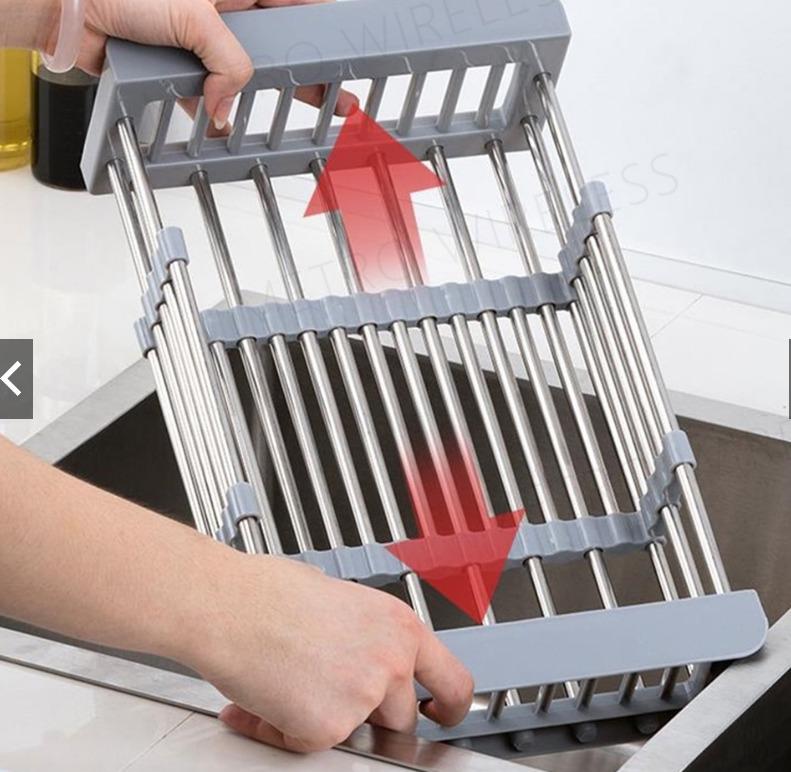 Retractable Drainer Rack Folding Expandable Kitchen Drain Rack ...
