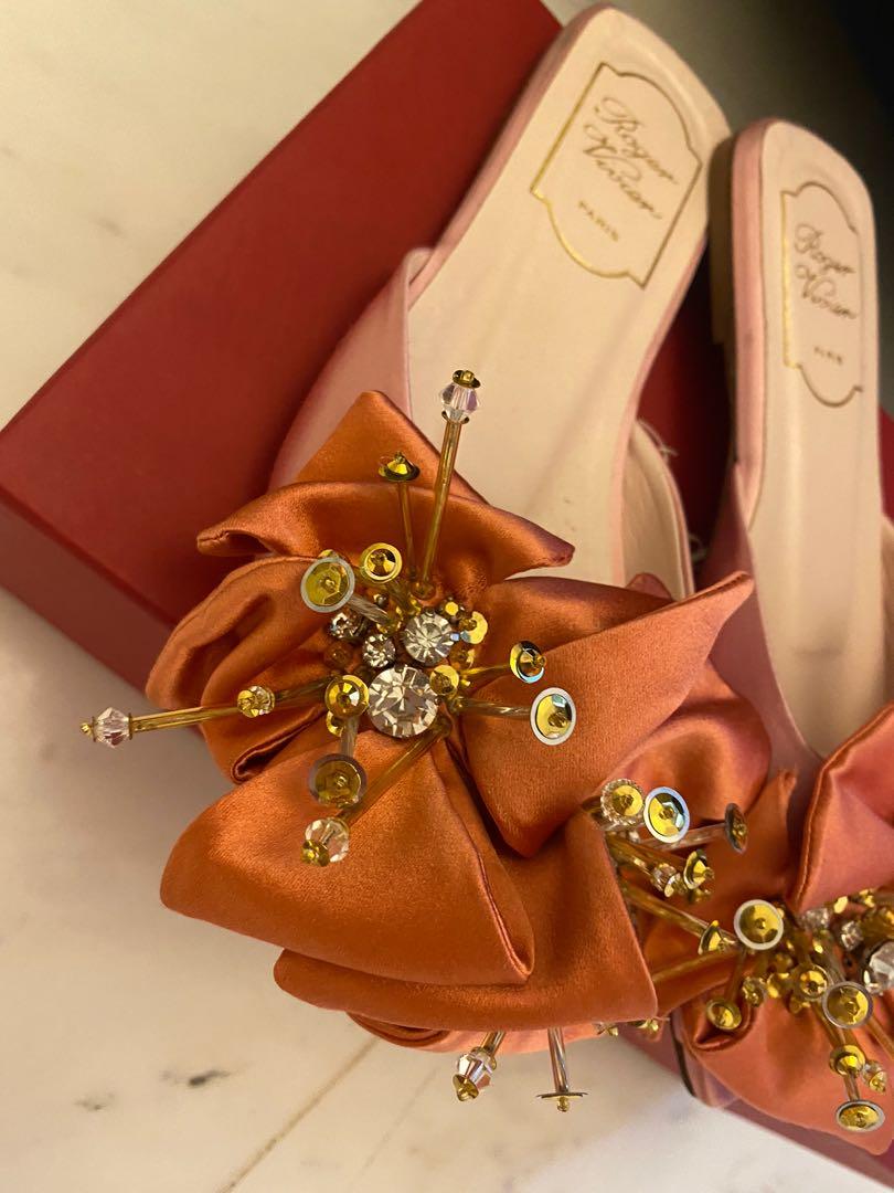 Roger Vivier slip on sandals mules Luxury Sneakers Footwear on Carousell
