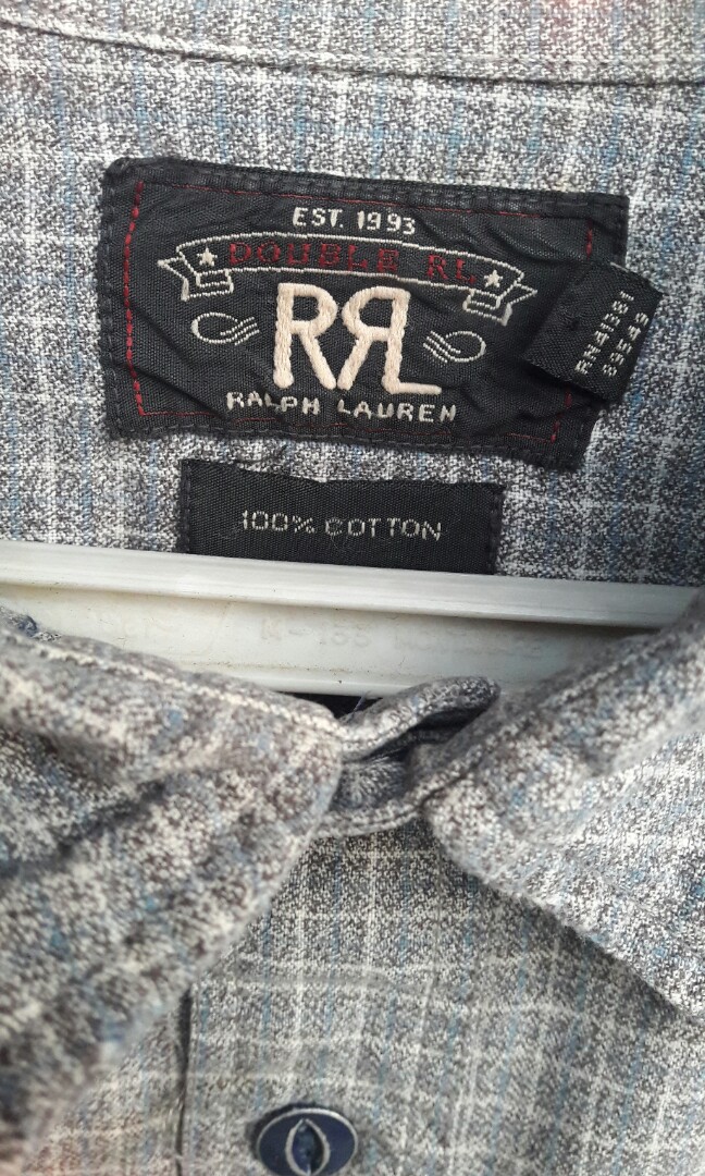 RRL Double RL Ralph Lauren Small Checked Work Shirt, Men's