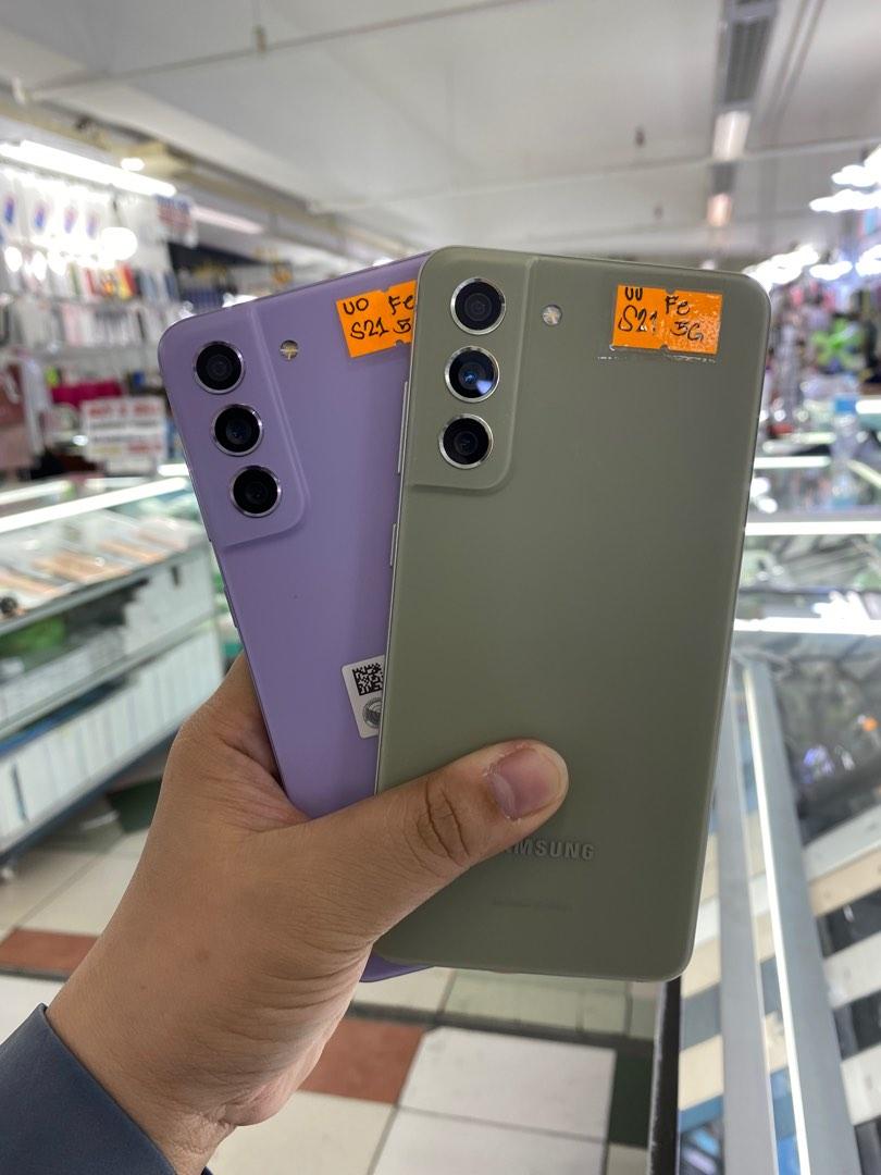 SAMSUNG FE 256 & 128 DUALSIM OPENLINE NTC APPROVED NO ISSUE (Category: Samsung) located in Pasig City. Submitted by fairgadgetshop (Listing ID 1184648992, Image 3). Description: OPEN FOR SALE, SWAPPING OR TRADE-IN & SELLING (RFS: BUY & SELL) Selling Preloved: Green: SAMSUNG S21 FE 8/256 NTC APPROVED DUALSIM OPENLINE (NO ISSUE) 24k Purple: SAMSUNG S21 FE 8/128 NTC APPROVED DUALSIM OPENLINE (NO ISSUE) 22k ✔️10/10 Smoothness ✔️100% Original secondha