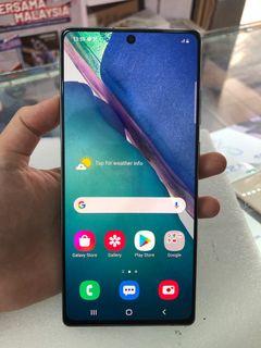 SAMSUNG GALAXY NOTE 20 5G 8+256GB GREEN USED UNIT  ❌SHADOW SCREEN  RM450 X 4 MONTH PAY LATER