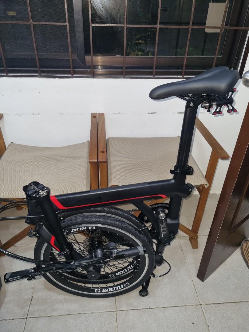 Sava Z3 carbon single arm folding bike, Sports Equipment, Bicycles