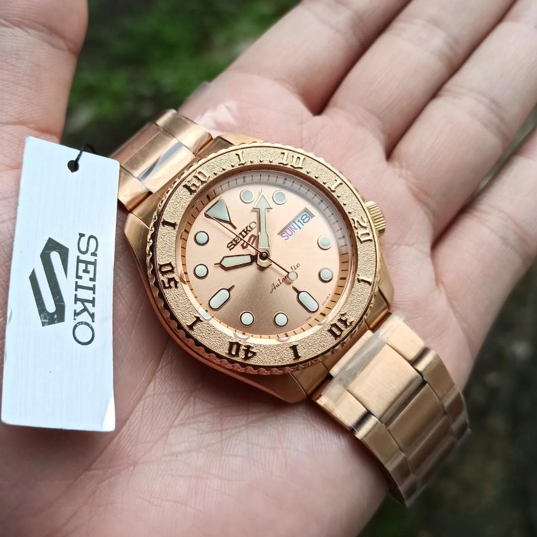 Seiko 5KX - Rose Gold SRPE72K1, Luxury, Watches on Carousell