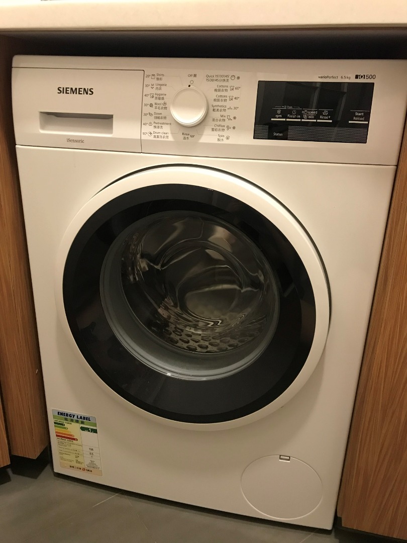 SIEMENS IQ500 6.5KG Washing Machine, 家庭電器, 洗衣機及乾衣機 Carousell