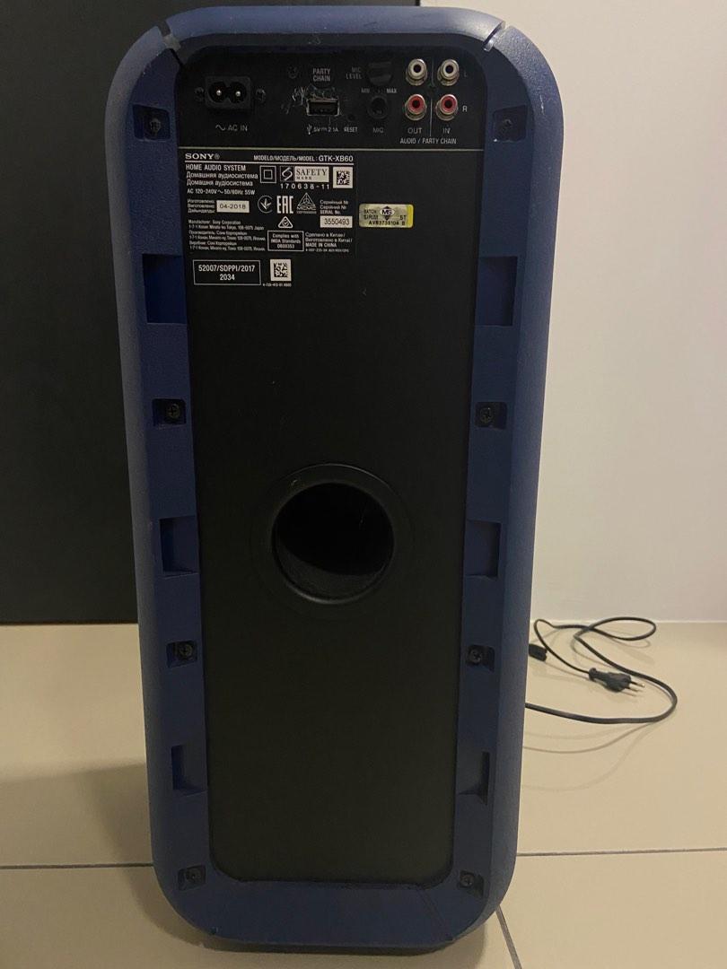 Sony GTKXB60 Blue High Power Portable Audio System (Speaker) with