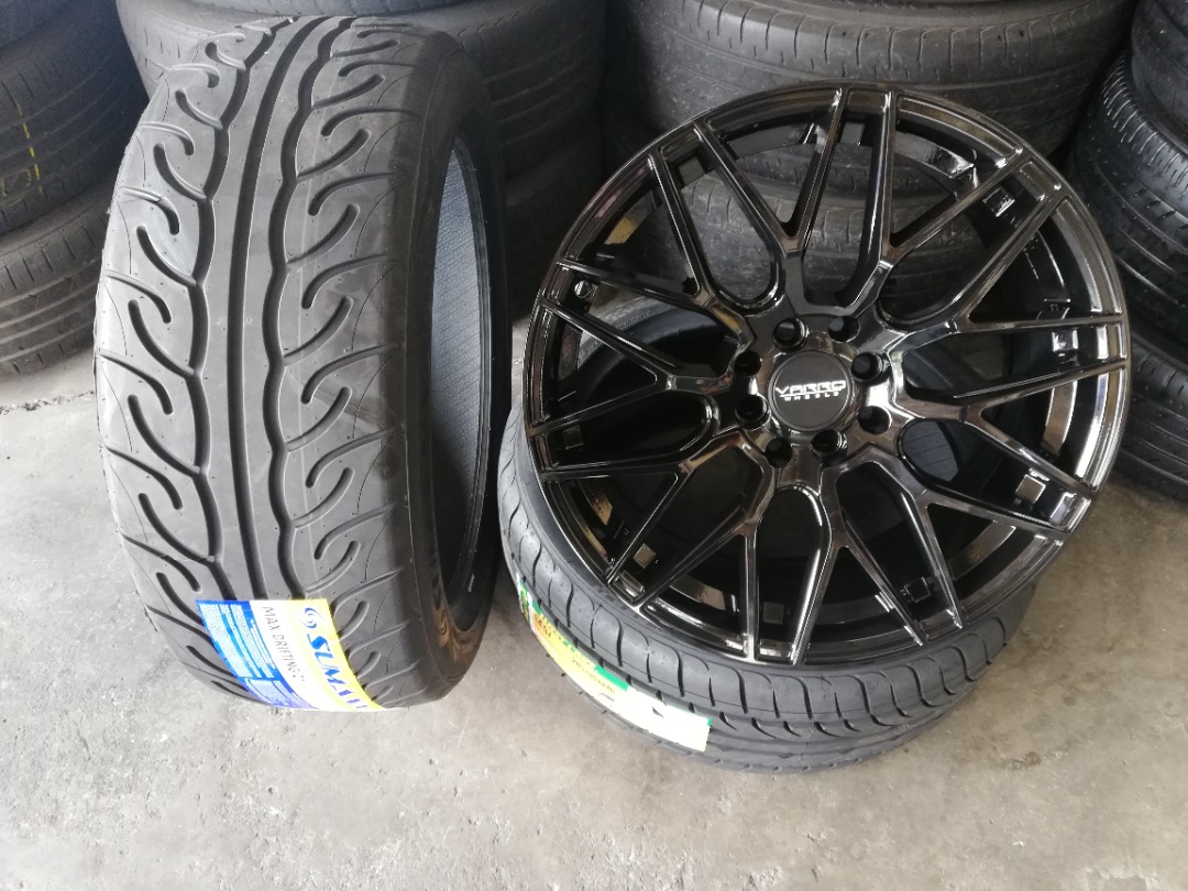 sport rim VARRO 17 inch siap tayar baru 17, Auto Accessories on Carousell