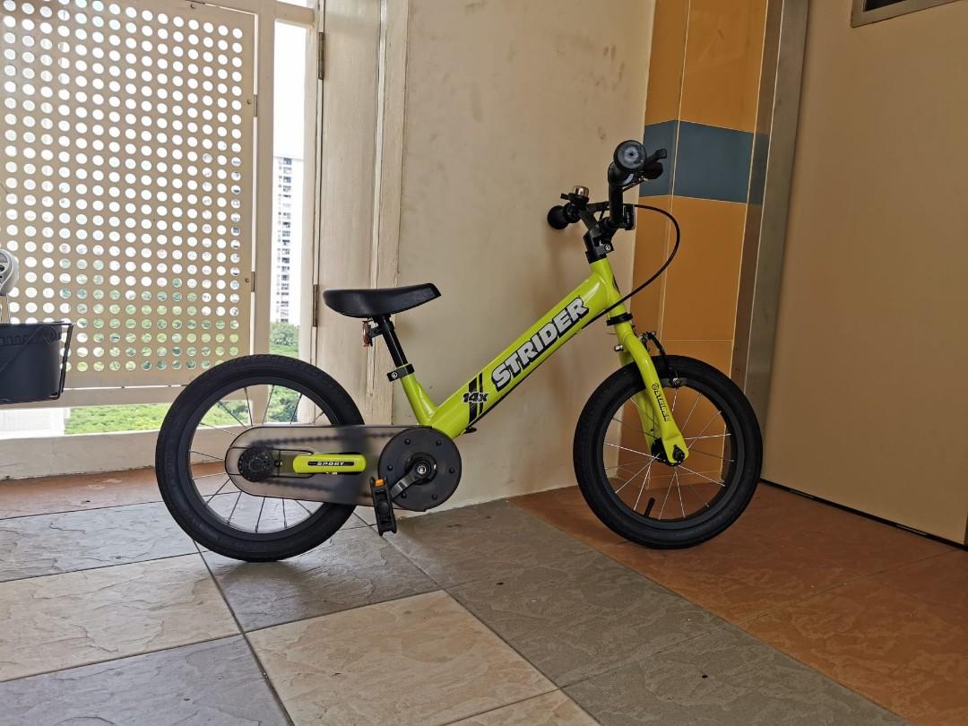 Strider 14x with racing and original wheels for Sale., Sports Equipment