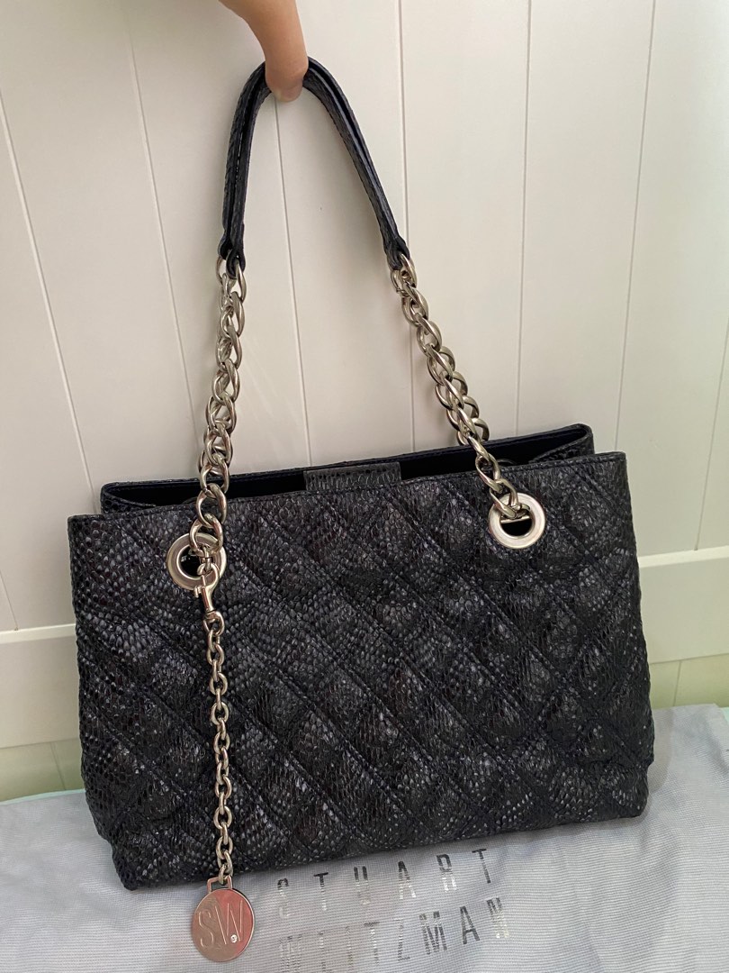 Stuart Weitzman tote chain bag Barang Mewah Tas Dompet di