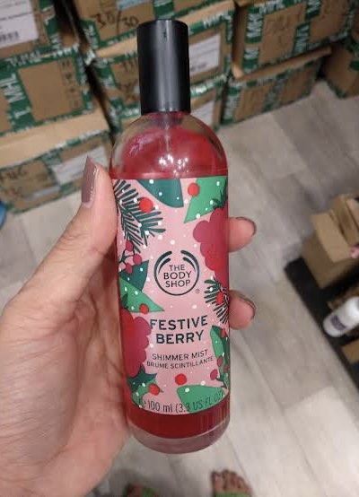 Festive berry shimmer shop mist body shop