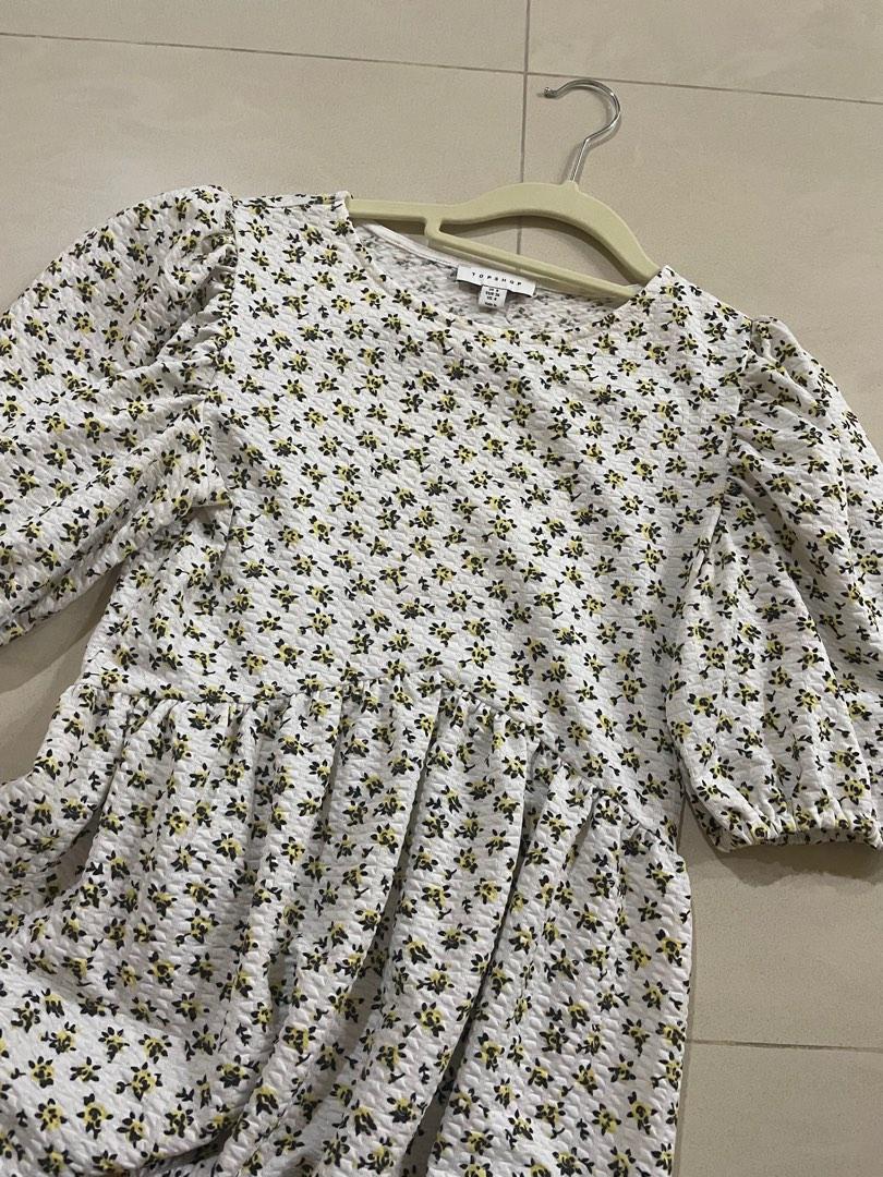 topshop ditsy floral print babydoll dress Women s Fashion Dresses Sets Dresses on Carousell