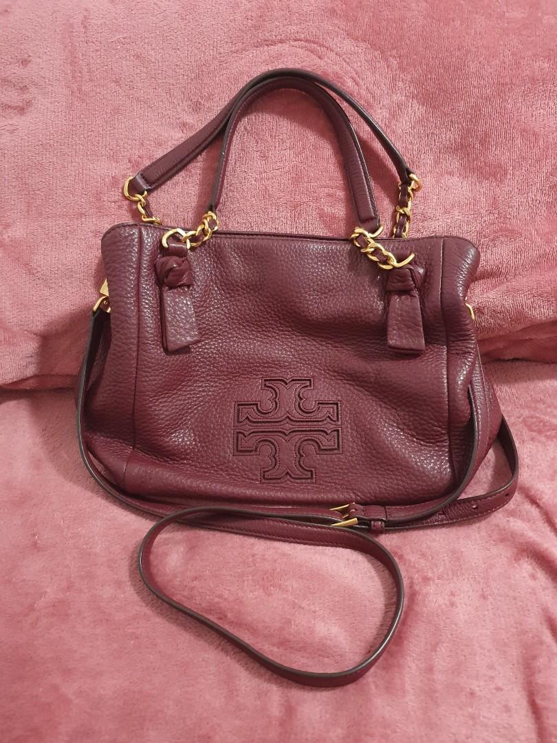 Tory burch harper small cheap leather satchel