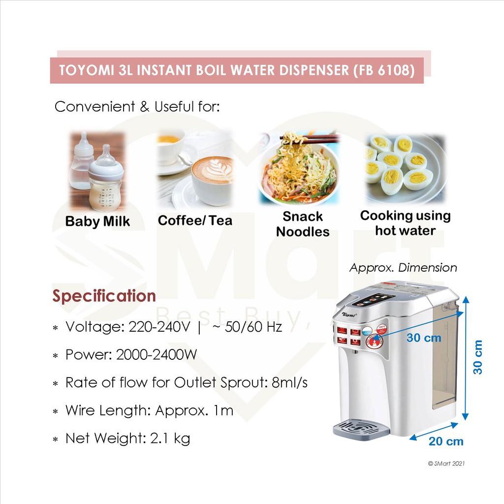 Toyomi 3L Electric water Dispenser, TV & Home Appliances, Kitchen