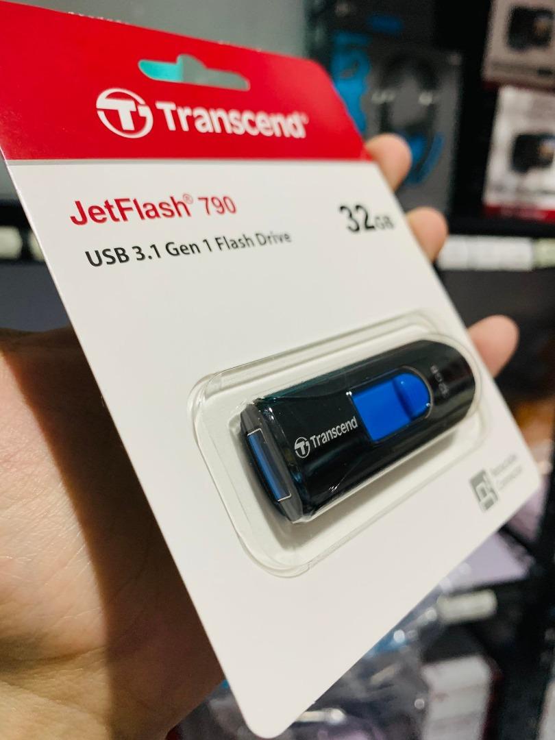 Transcend 32GB JF790 Flash Drive USB 3.1 TS32GJF790K, Computers & Tech ...