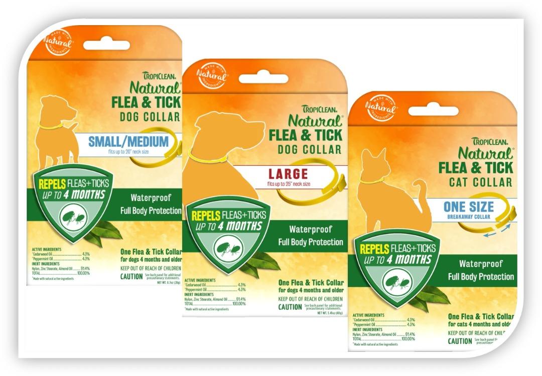 Tropiclean Natural Flea &Tick Collar Spot-On, Health Nutrition