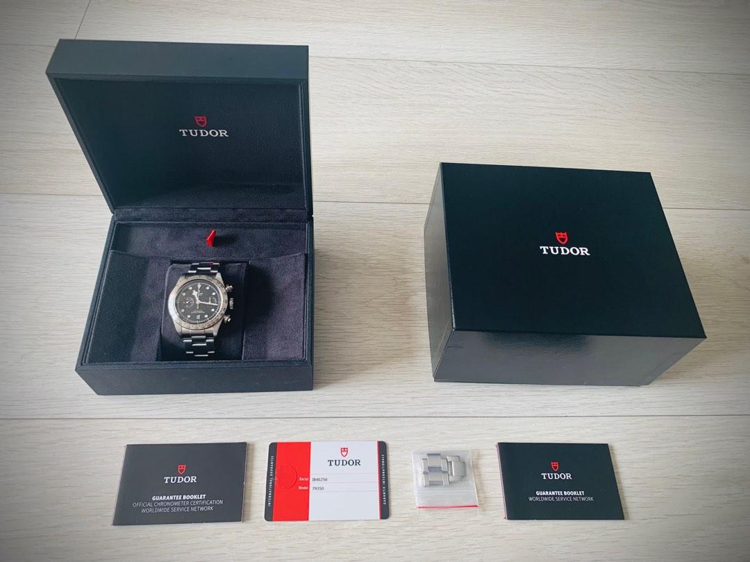 Tudor Black Bay Chrono Discontinued Tudor Black Bay Chrono 79350 Discontinued Full Set, Luxury, Watches on