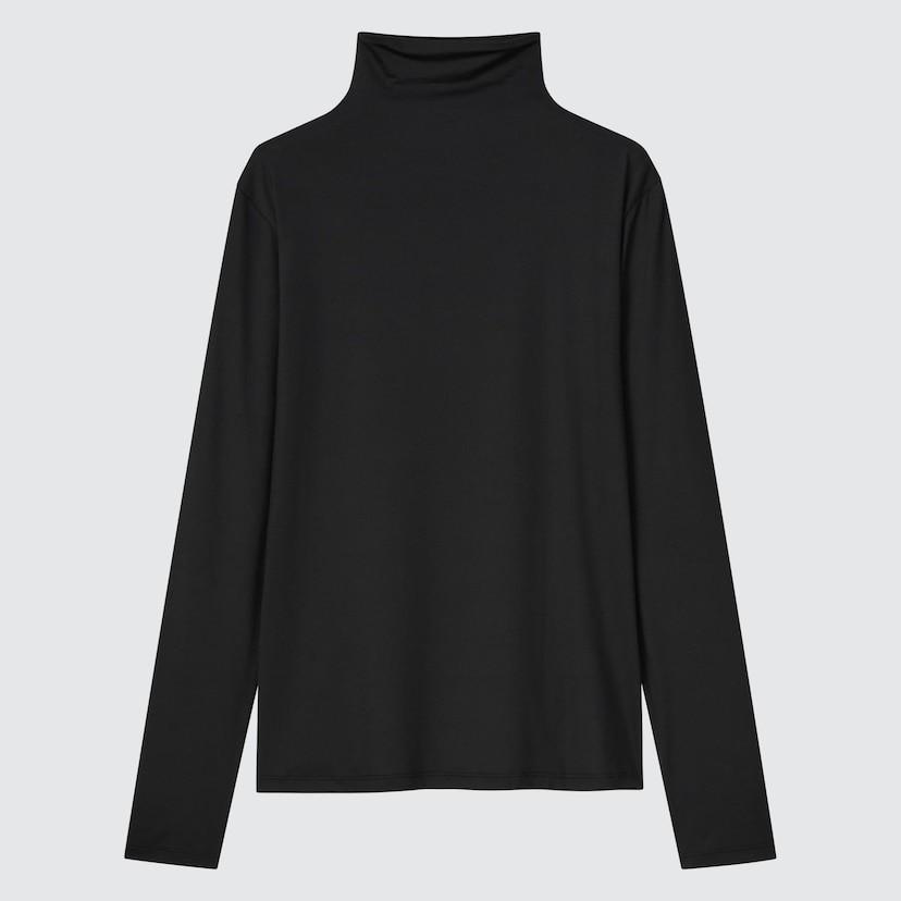 UNIQLO AIRISM UV PROTECTION HIGH NECK LONG SLEEVE T SHIRT, Women's