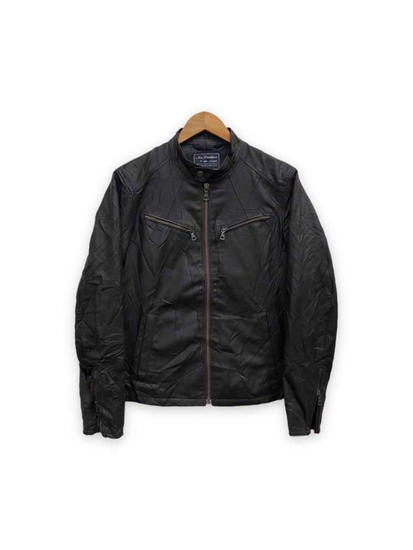 Uniqlo leather jacket mens new arrivals