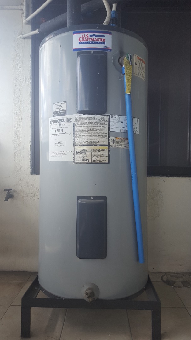 US Craftmaster 50 Gallons Storage Water Heater (Grey) Dual Heating