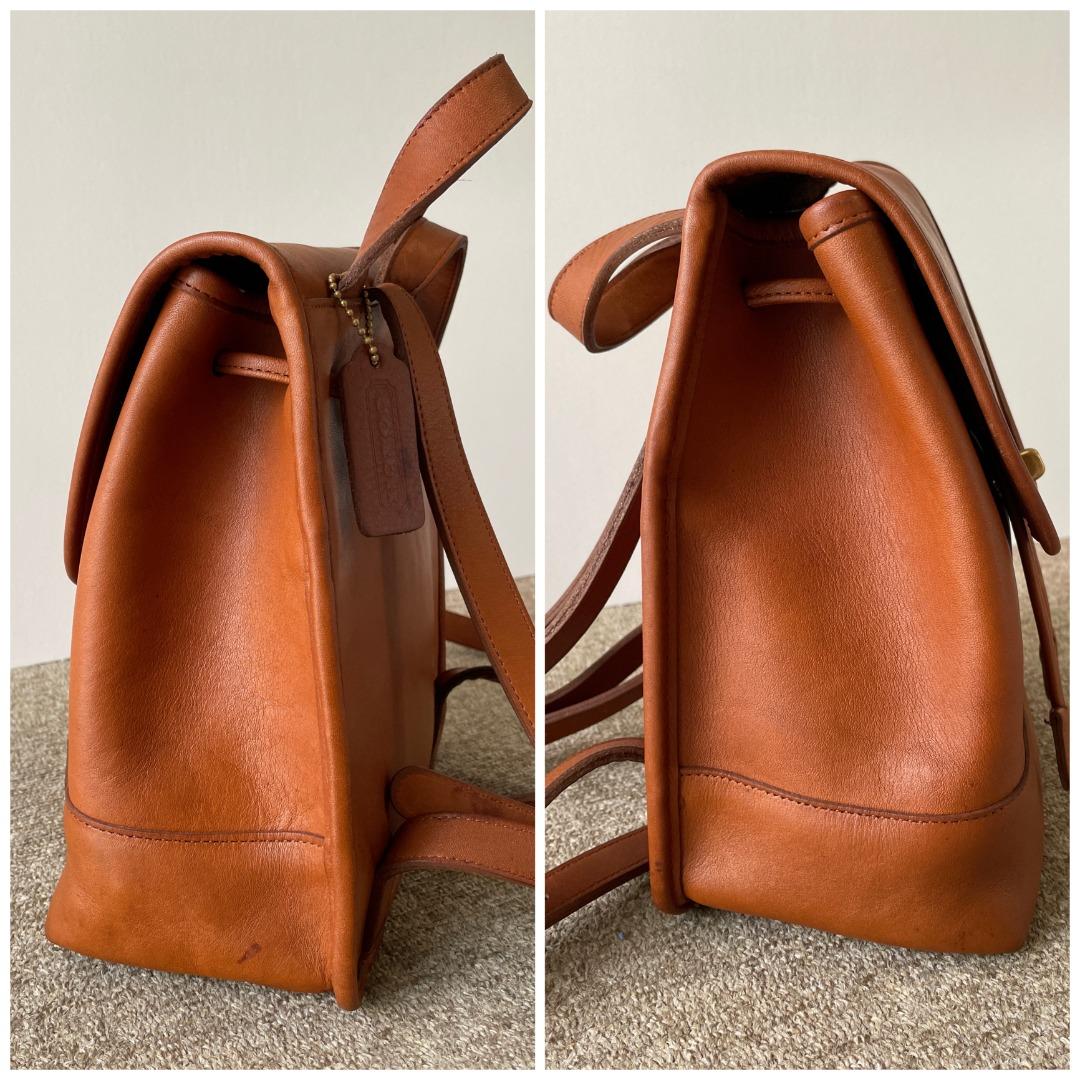 Vintage Coach British Tan Backpack, Vintage Coach Daypack 9960, Women's ...