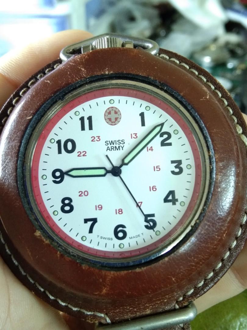 Vintage Swiss army pocket watch Hobbies Toys Collectibles