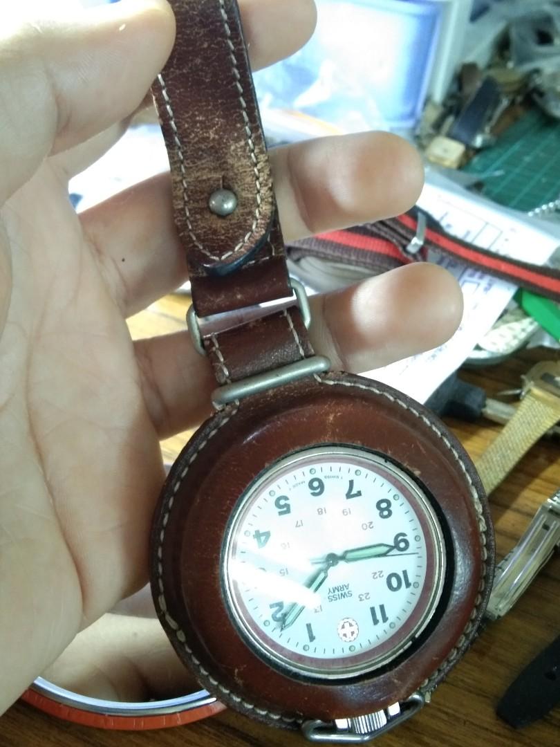 Swiss army pocket best sale watch for sale