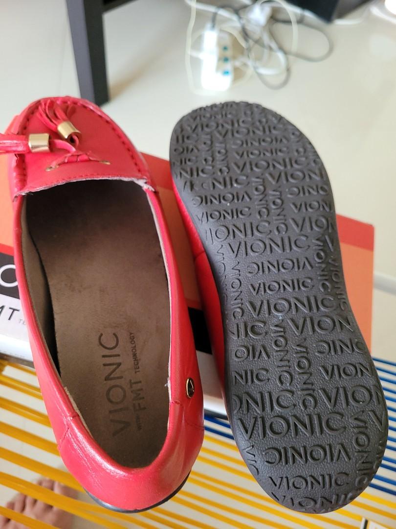 Red vionic clearance shoes
