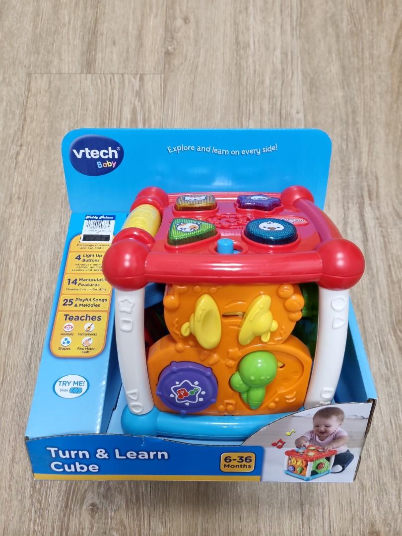 Vtech turn and learn cube babies kids infant playtime on carousell