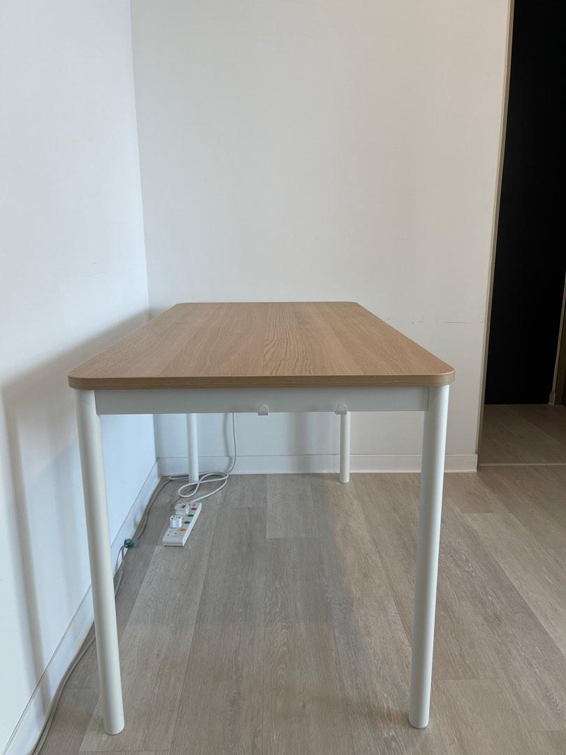 White Modern IKEA TOMMARYD Table/Desk For Sale, Furniture & Home Living