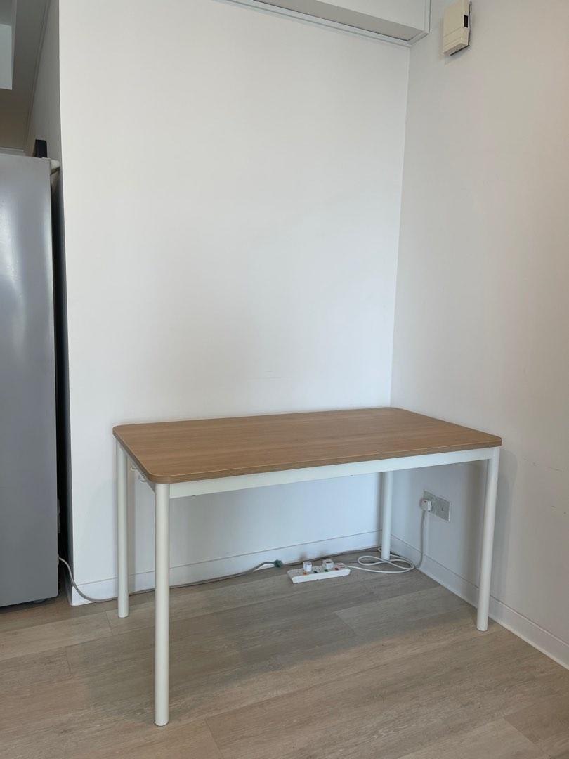 White Modern IKEA TOMMARYD Table/Desk For Sale, Furniture & Home Living