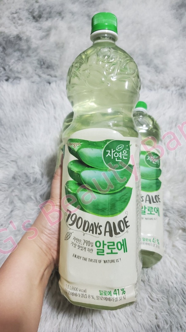 Woongjin Natures Aloe Drink 15l Authentic Korean Drink Food And Drinks Beverages On Carousell 0310