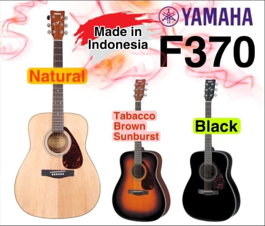 Yamaha F370 Acoustic Guitar, Hobbies & Toys, Music & Media, Musical ...
