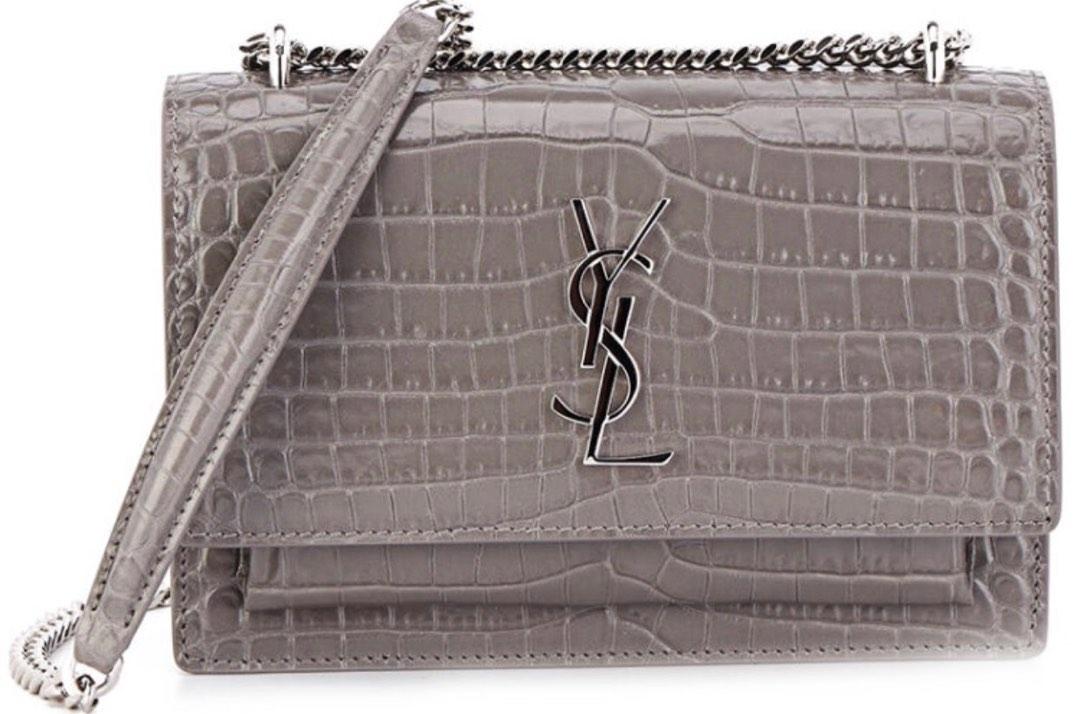 Sunset chain wallet hotsell en cuir lisse
