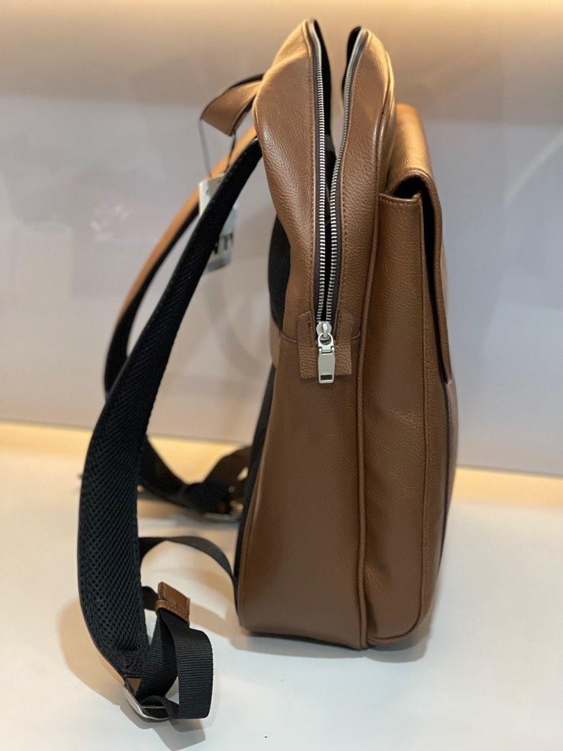 ZARA Backpack Laptop Universal Brown, Fesyen Pria, Tas & Dompet