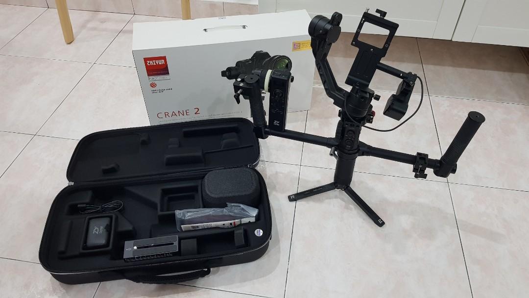 Zhiyun Crane 2 Gimbal, Photography, Video Cameras on Carousell