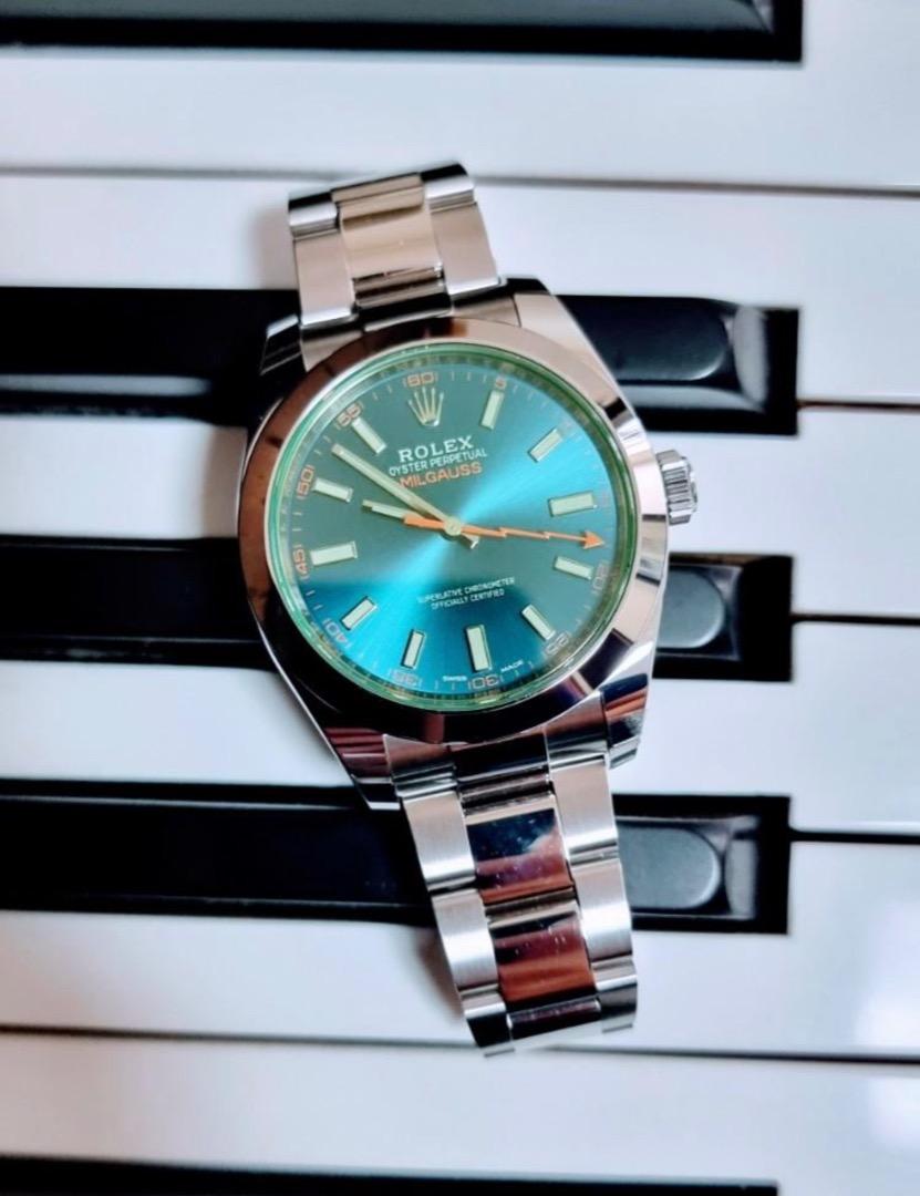 2022 Rolex Milgauss (Category: Luxury Watches) located in Quezon City. Submitted by katy2424 (Listing ID 1184759602, Image 1). Description: 2022 Rolex Milgauss Resized but unworn Complete Set Meet ups between 11-2pm (banking hours) for safety .