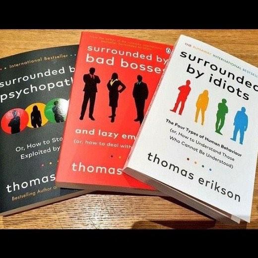 Thomas Erikson 3 Books Collection Set(Surrounded by Idiots, Surrounded by  Bad Bosses, Surrounded by Psychopaths): Thomas Erikson: 9789124177768:  : Books