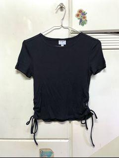 6IXTY8IGHT 綁帶黑色上衣