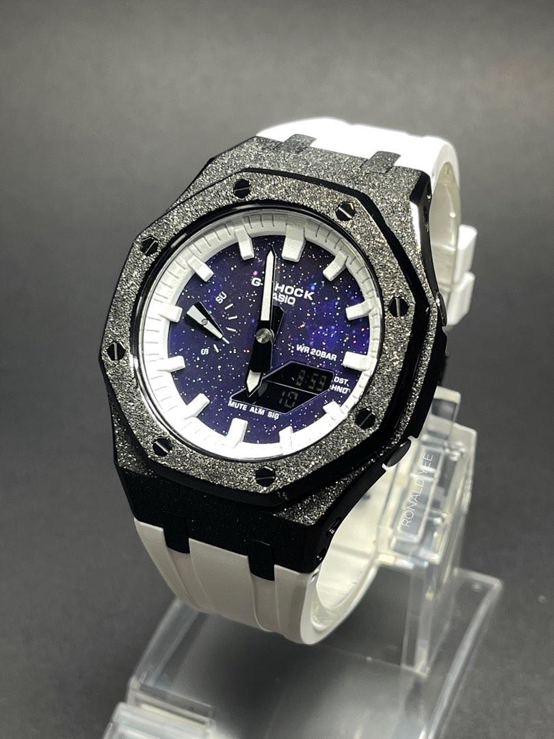 White g shock new arrivals with blue face