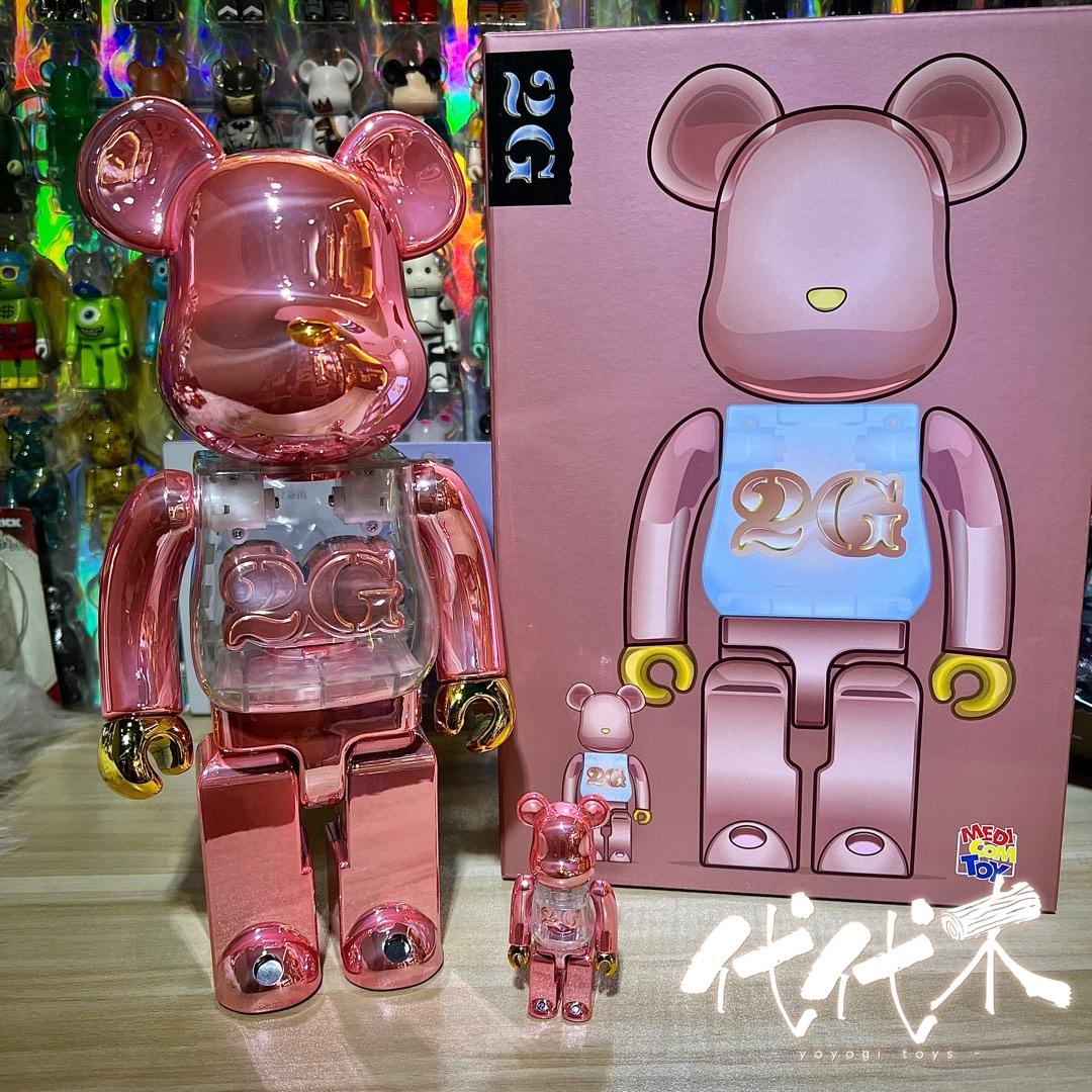 その他BE@RBRICK PINK GOLD CHROME Ver.100%&400% - その他