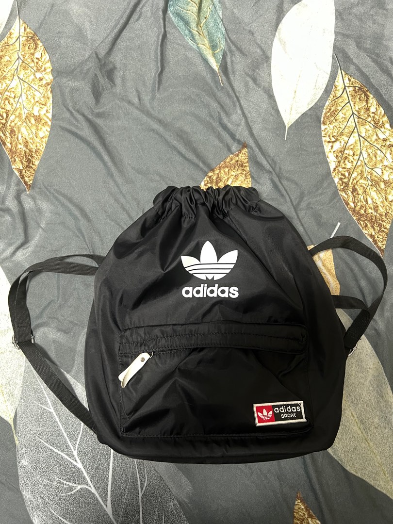 Adidas Drawstring Bag (Black), Women's Fashion, Bags & Wallets