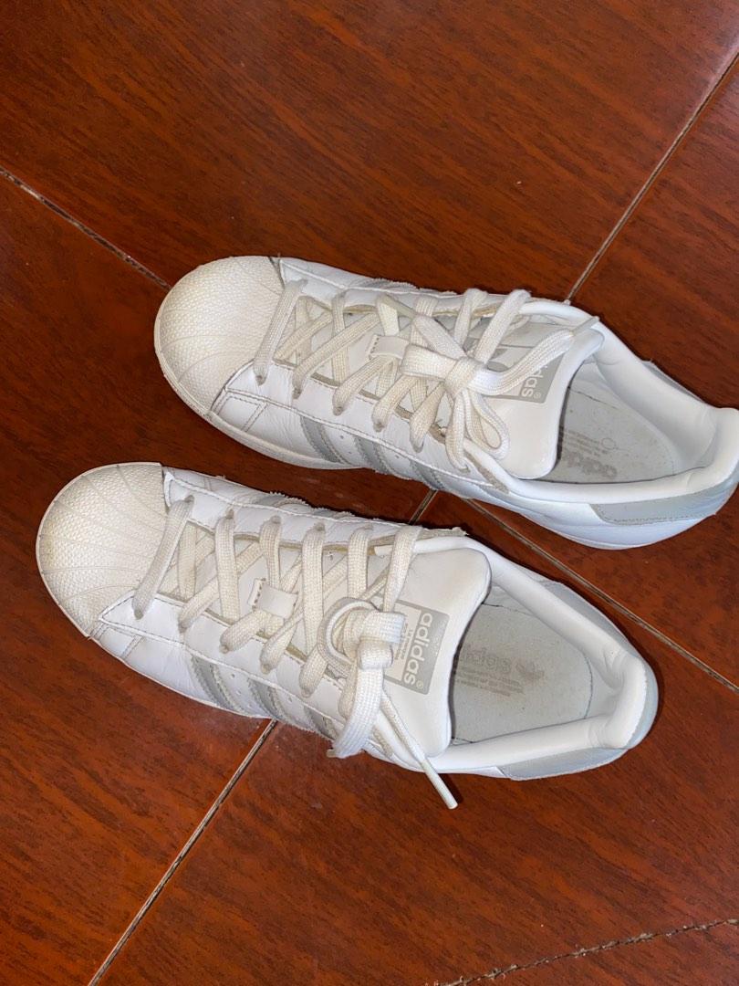 Adidas Superstar White Gray Authentic from Saudi Arabia