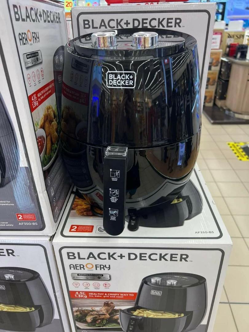 Air Fryer - Black & Decker (Category: Cookware & Accessories) located in Marikina City. Submitted by ichpd (Listing ID 1184808647, Image 1). Description: For Sale Black&Decker Air Fryer 4.5L AF350-B5 Bought at Dubai Brand new Rfs: na stock lang Complete Selling for only 6,200 Loc: QC PIOG expense c/o buyer.