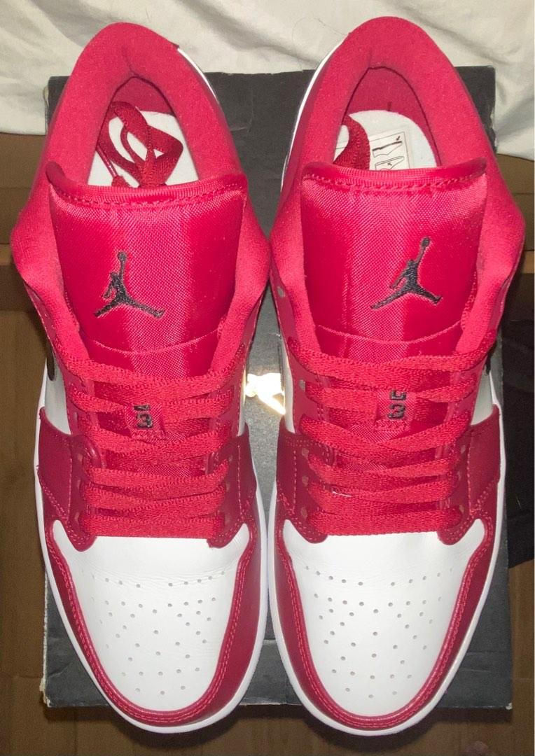 AIR JORDAN 1 LOW " NOBLE RED ", Men's Fashion, Footwear, Sneakers on